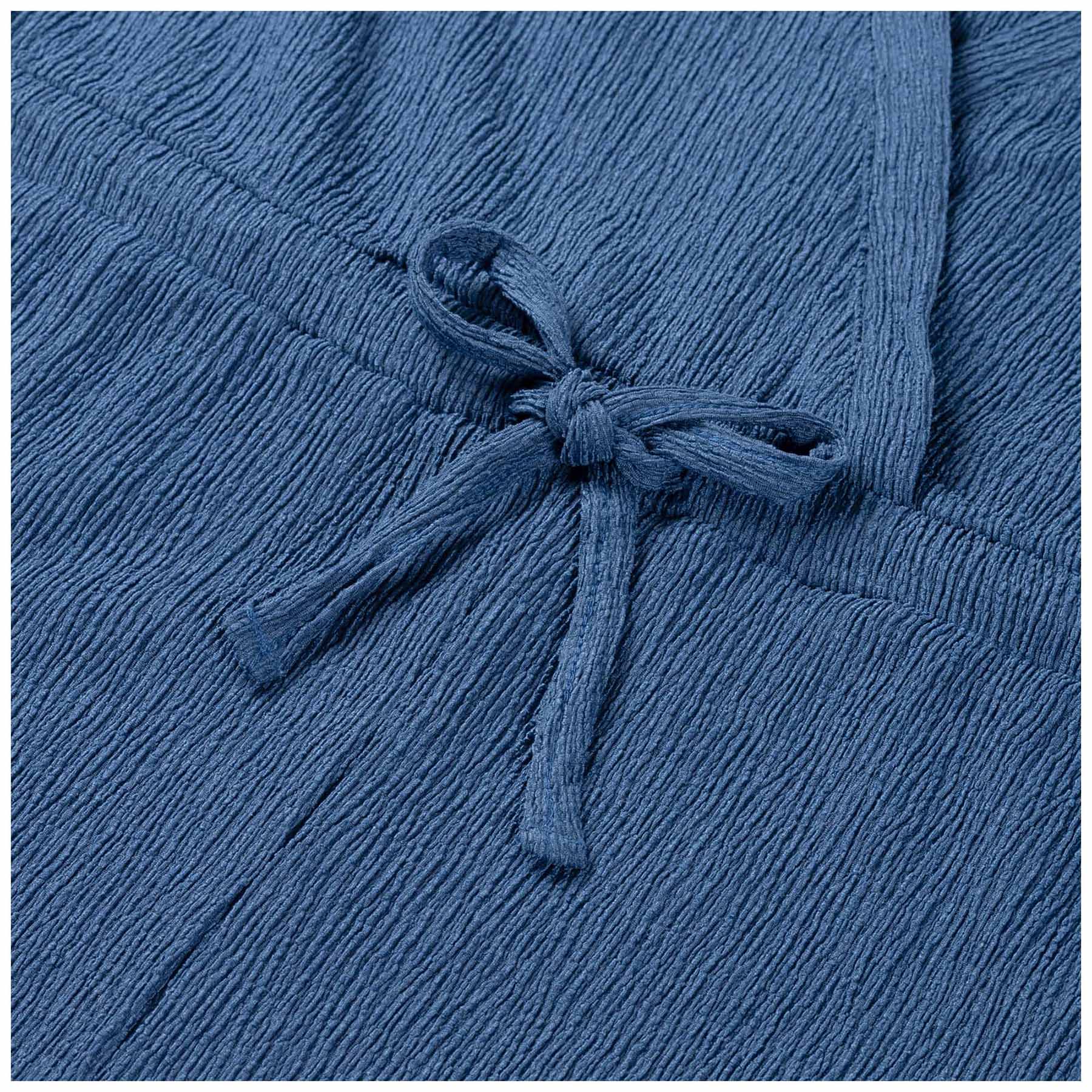 Prénatal zwangerschapsjumpsuit korte mouwen effen blauw