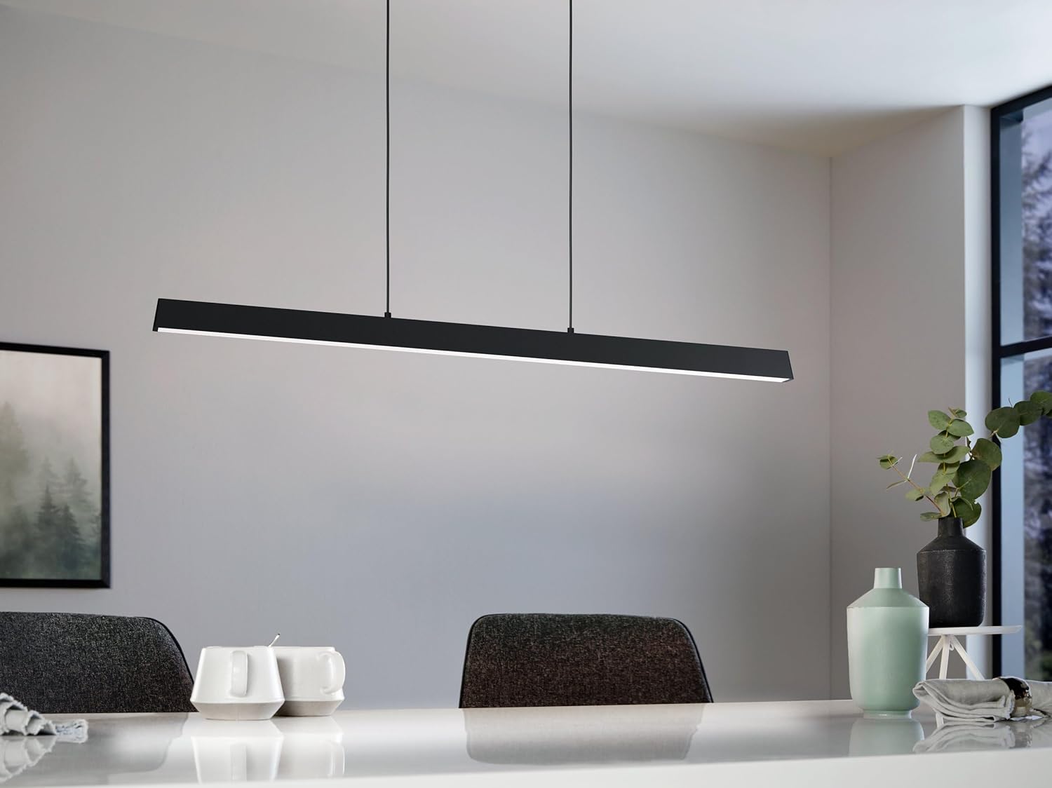 EGLO connect.z Smart-Home LED Pendelleuchte Simolaris-Z, Hängelampe, ZigBee, App und Sprachsteuerung Alexa, Lichtfarbe einstellbar (warmweiß-kaltweiß), RGB, dimmbar