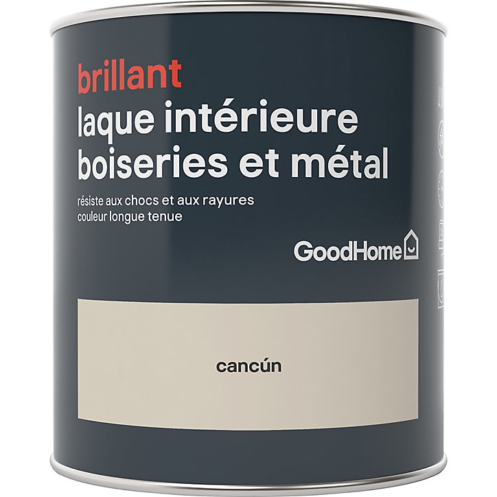Laque boiseries et métal GoodHome Cancun Brillant 0,75L