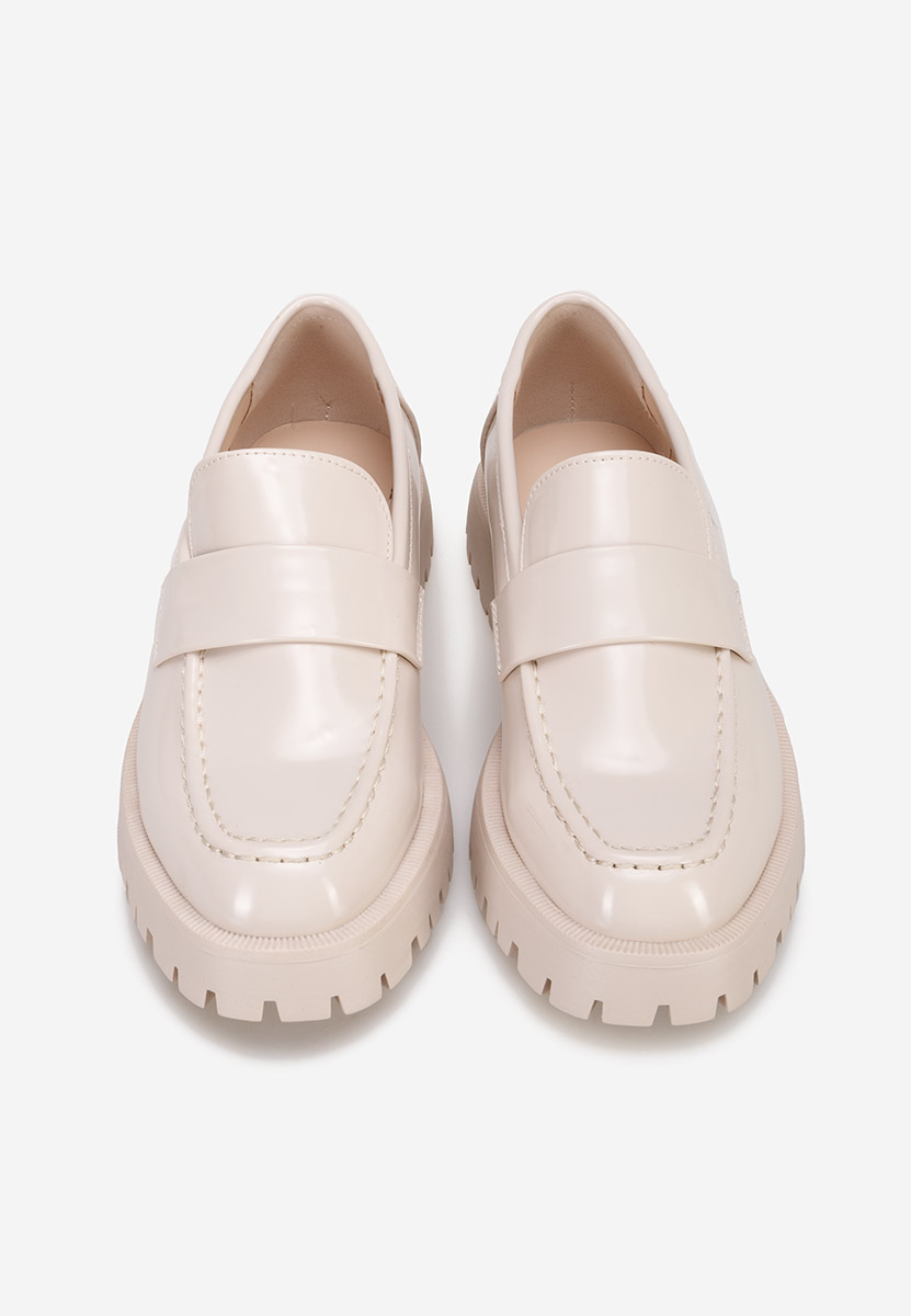Mocassins femme beige Lianera