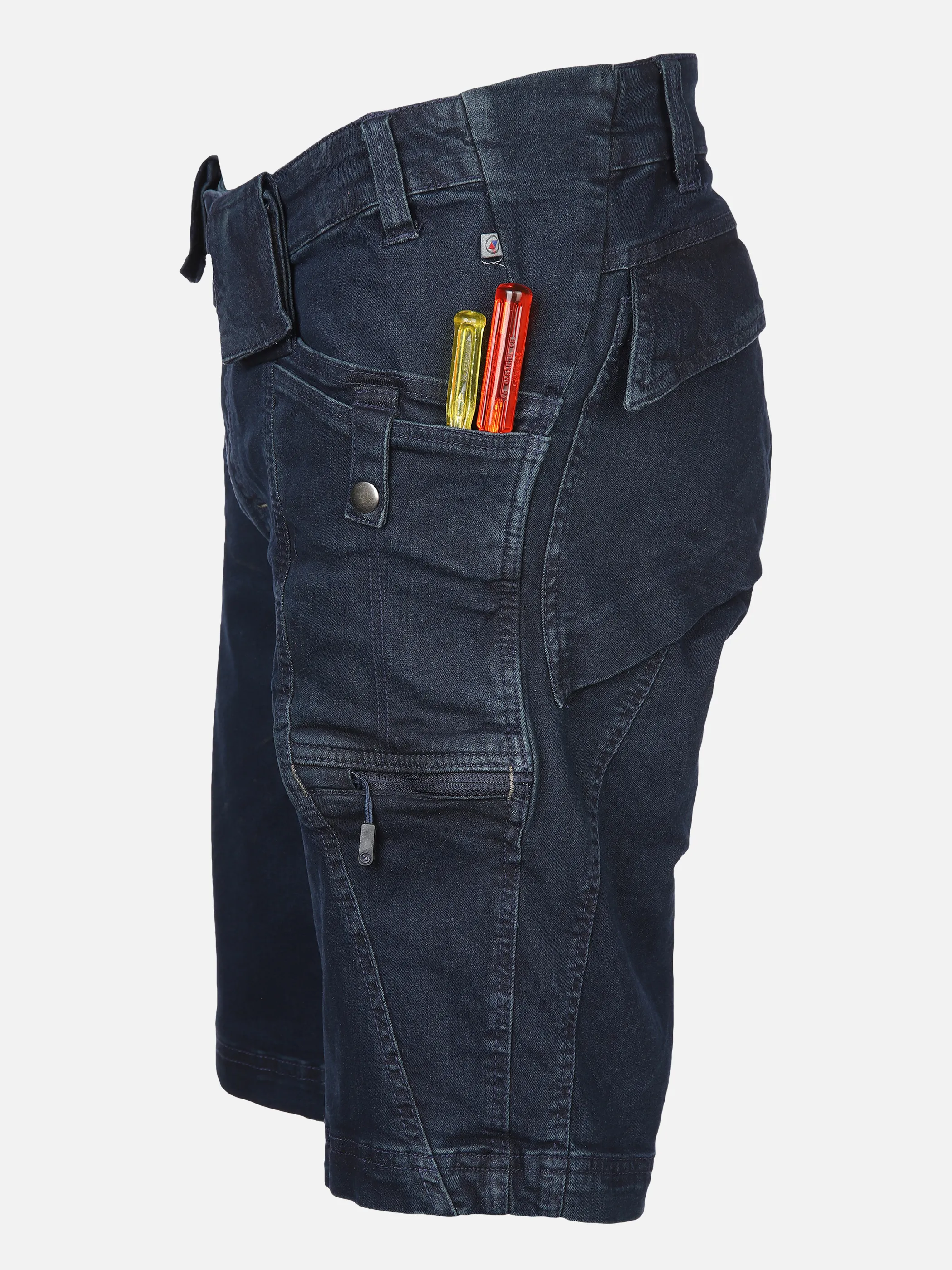 Herren Denim Arbeitshose mit vielen Details