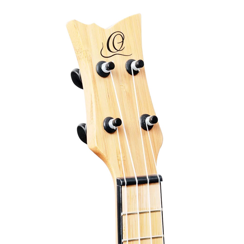 Ortega RUNAB-SO Bamboo Series Soprano Size Ukulele Natural E/A sopraan ukelele met gigbag