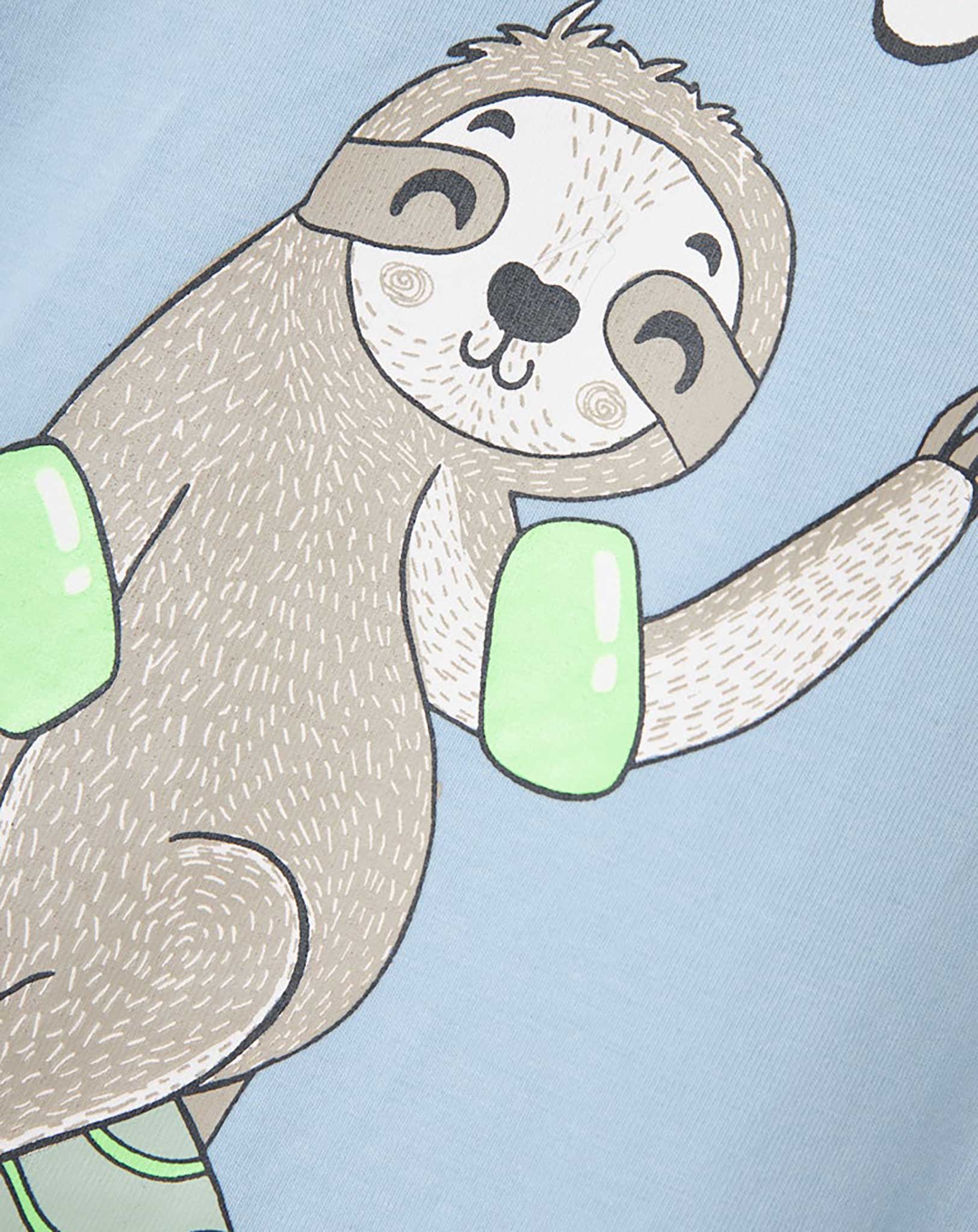T-Shirt NMMVUX SLOW DOWN in chambray blue