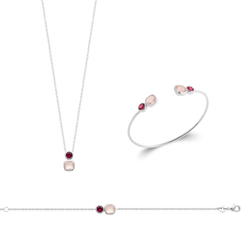 Collier Femme - Argent 925 - Longueur : 45 cm
