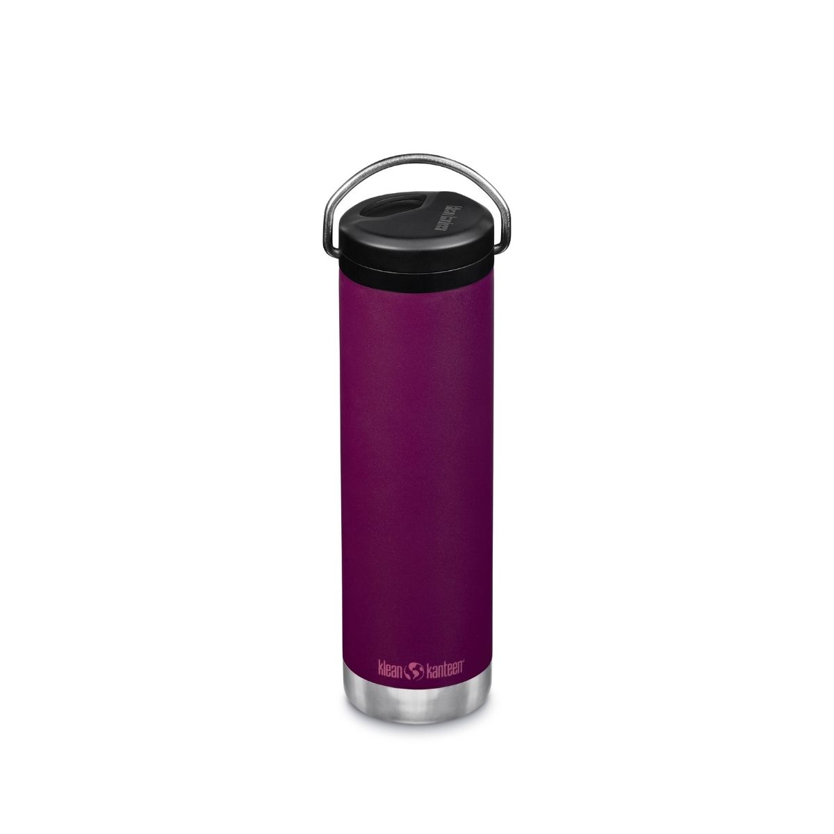 Garrafa térmica isolada Klean Kanteen Tkwide de 591 ml (20 oz) com tampa de rosca.