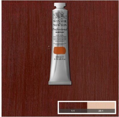 Winsor & Newton - Akrylmaling - Burnt Sienna 200 ML