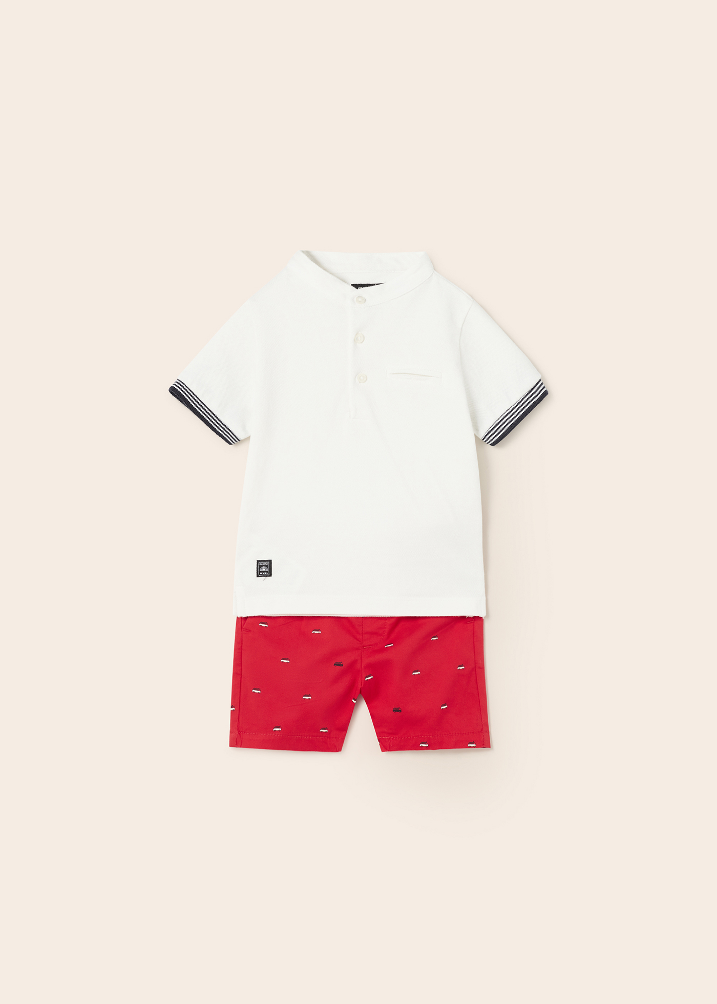 Conjunto de bebê de algodão com 2 peças