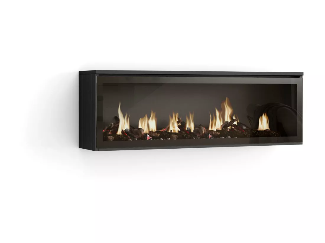 Cheminée électrique LED, 107x38x25cm, Salon - Salle à manger, Cheminée électrique