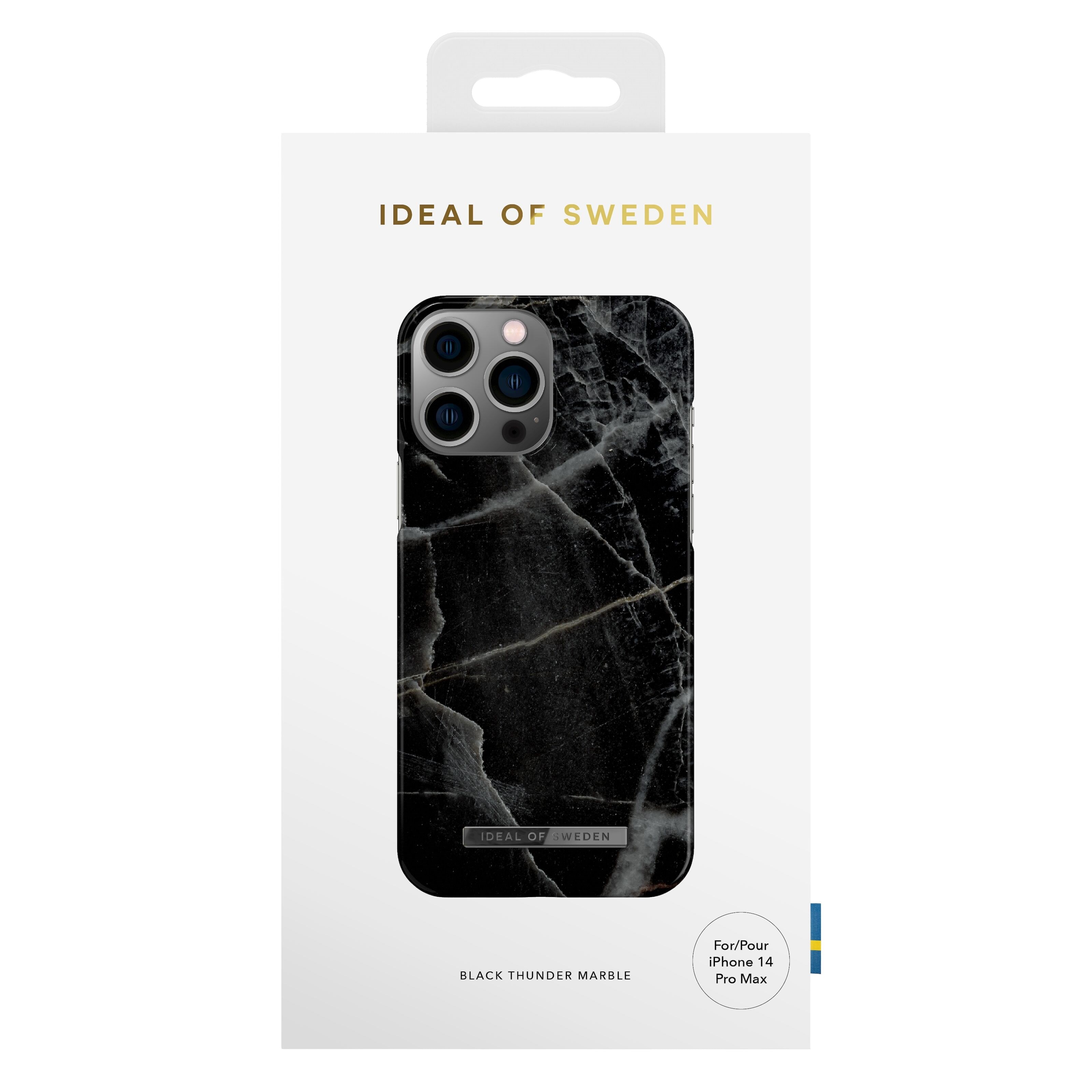 IDEAL OF SWEDEN Mobildeksel for iPhone 14 Pro Max Black Thunder