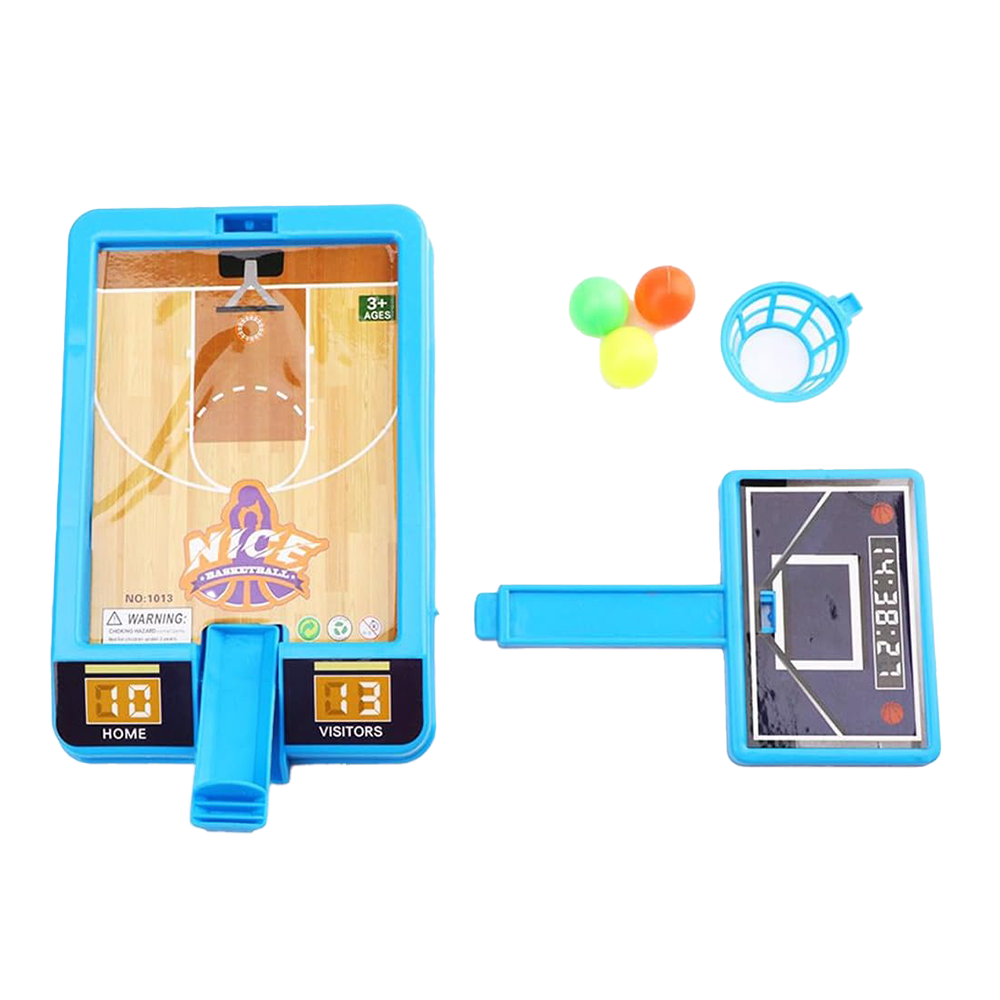 (185x155mm) Mini Basketball Kinder Spielzeug Ball Schleuder Tischspiel Gesellschaftsspiel - Assortiert