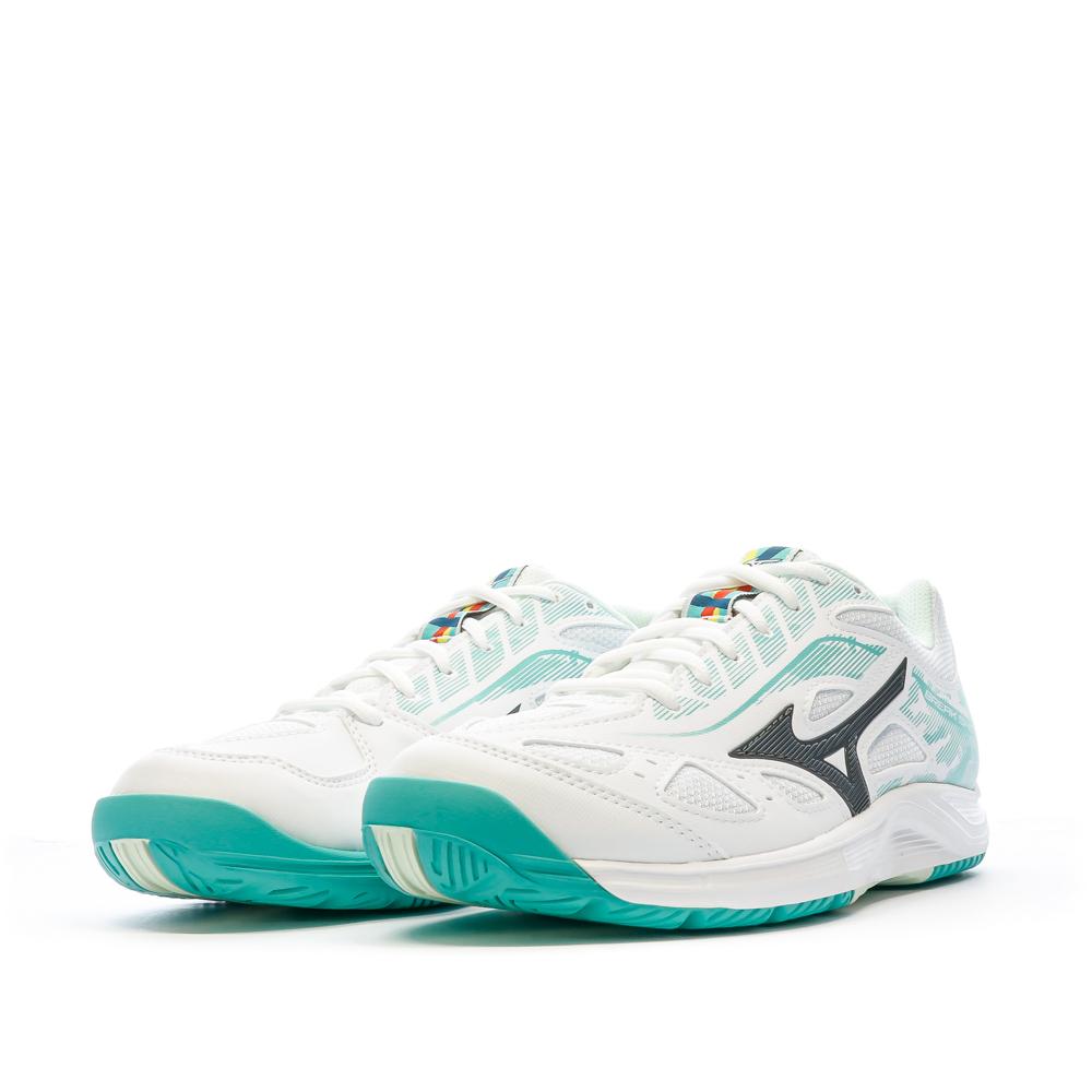 Mizuno Chaussures de tennis Blanc/Bleu Femme Mizuno Breakshot