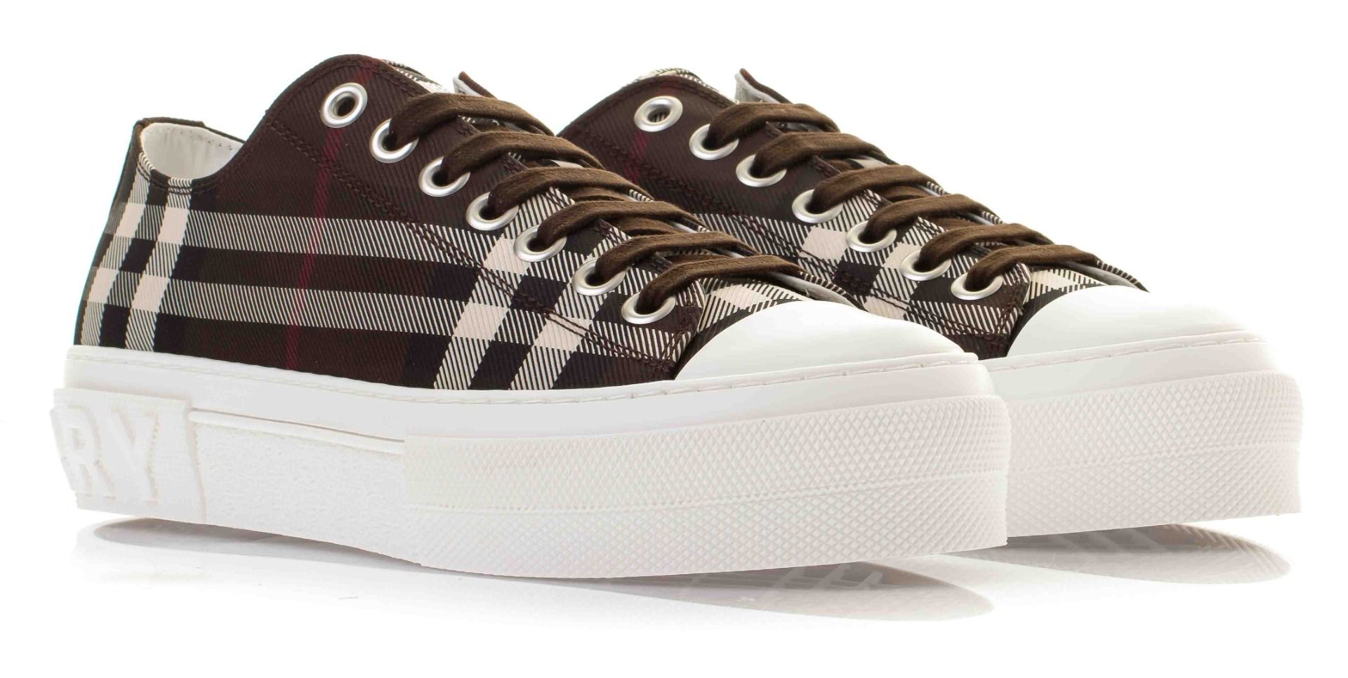 Burberry Check Cotton Sneakers