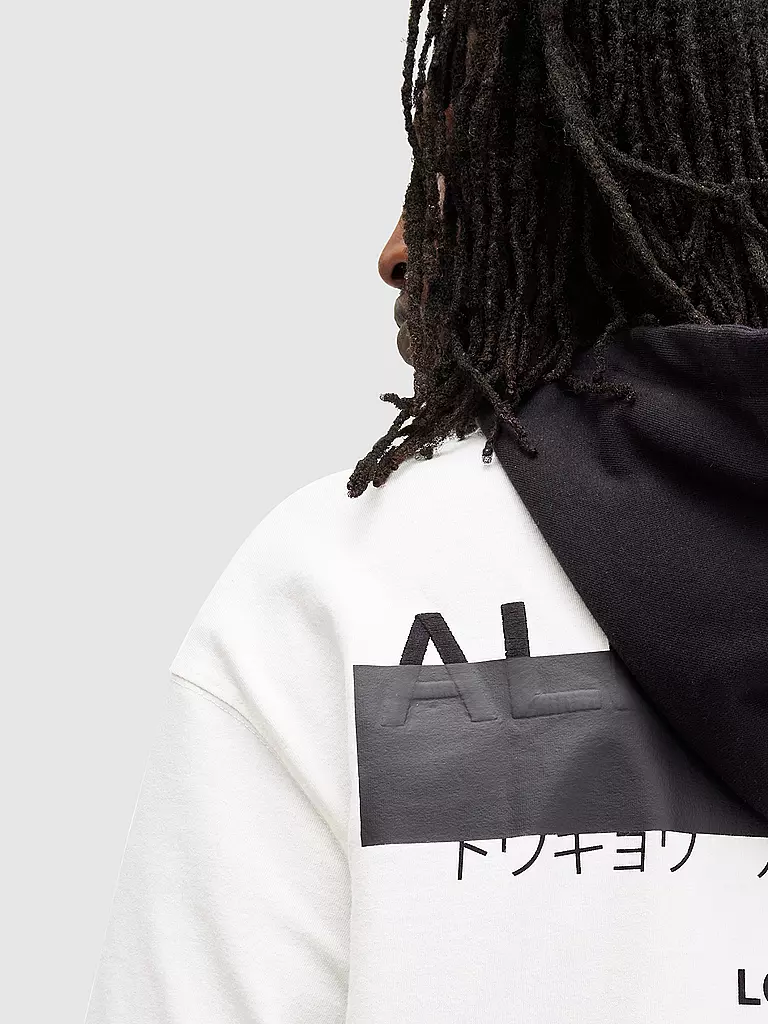 ALLSAINTS T-Shirt Oversized Fit REDACT weiss