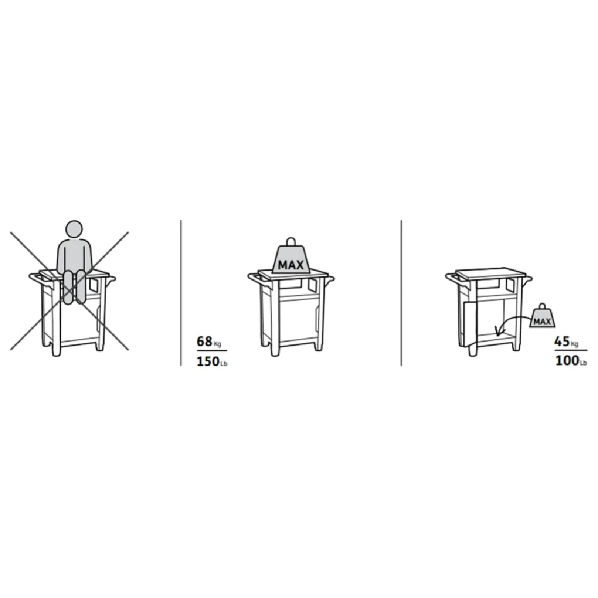 Keter Unity BBQ Table