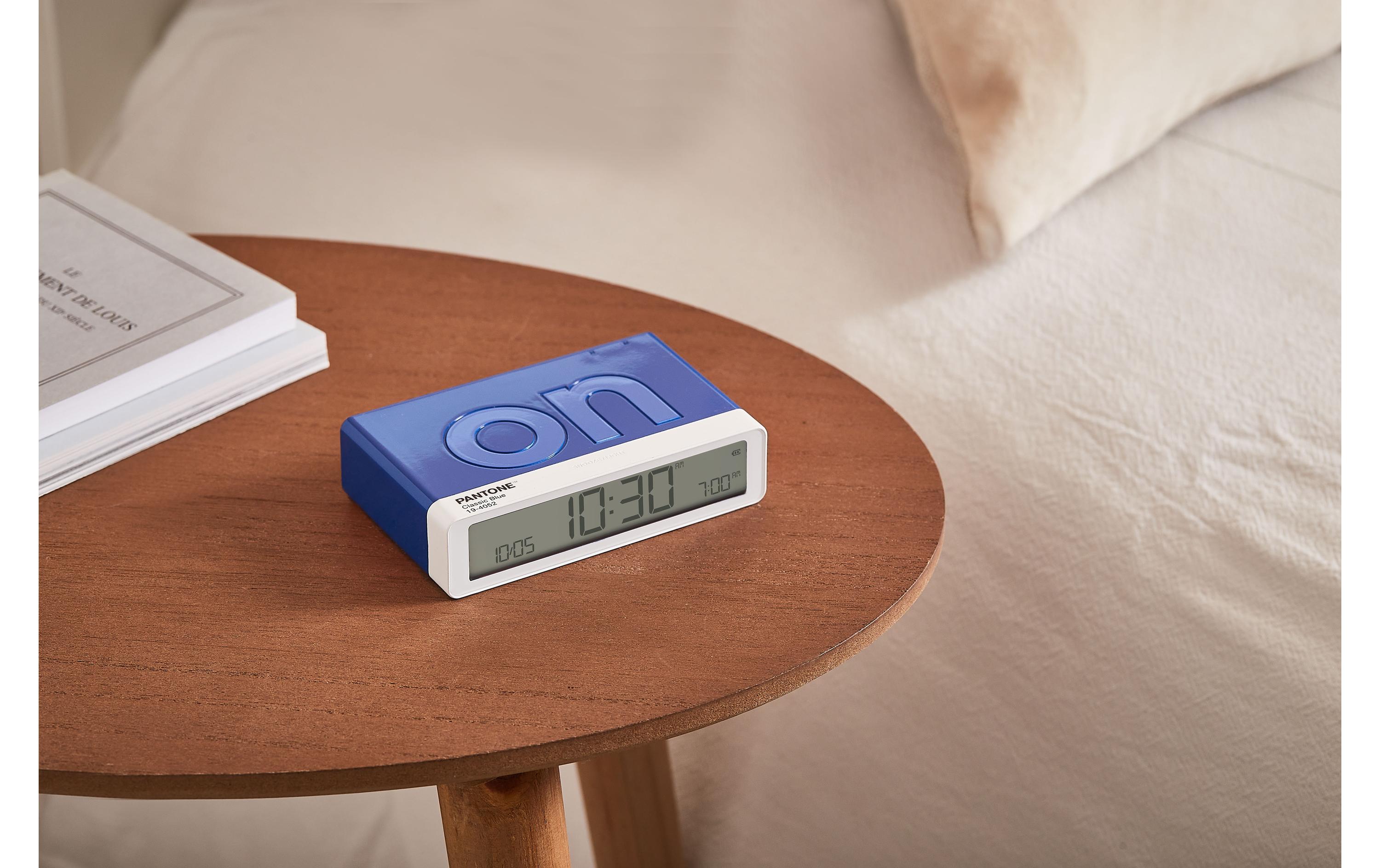 Digitalwecker Flip Classic Pantone Classic BlueLCD-Wecker mit Umkehrfunktion (On/Off)