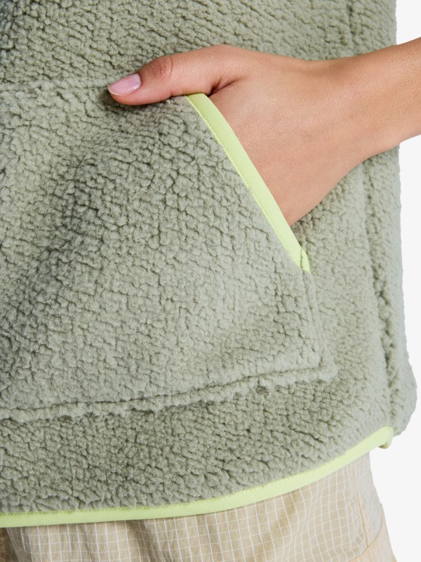 Boundless Spirit Veste sans manches en polaire Vert Femme