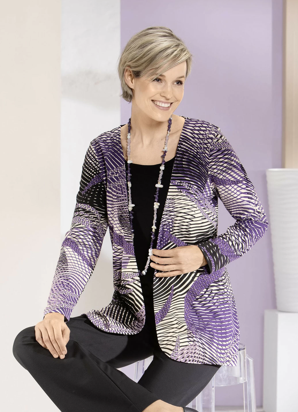 Shirt in Jacken-Optik