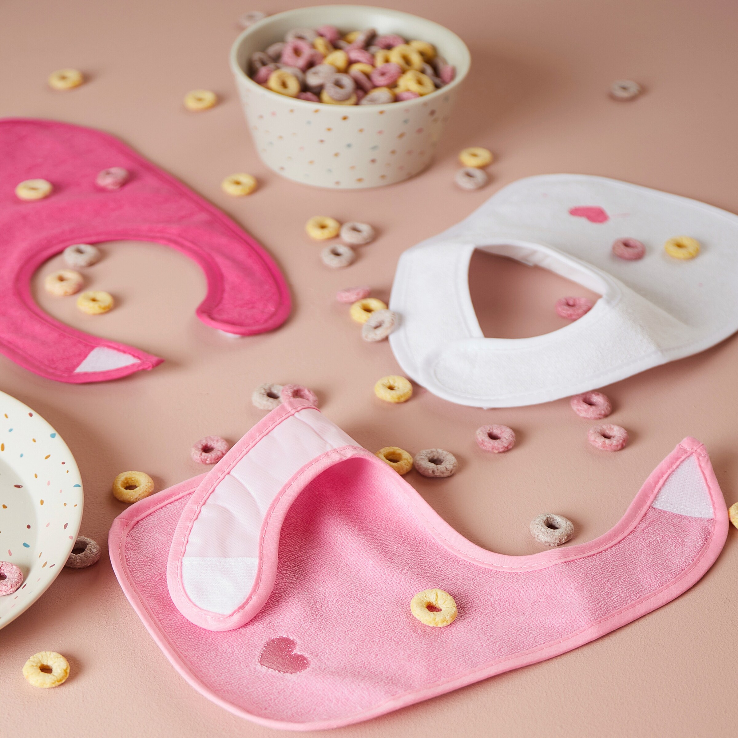 Bieco Babylätzchen 4 Stück pink