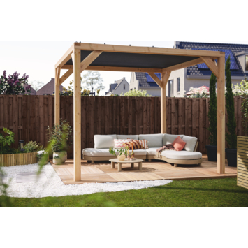 Loungeset Saar zand beige metaal