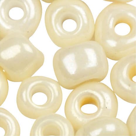 Rocaiperler elfenben 25g hulst 0,6-1,0mm