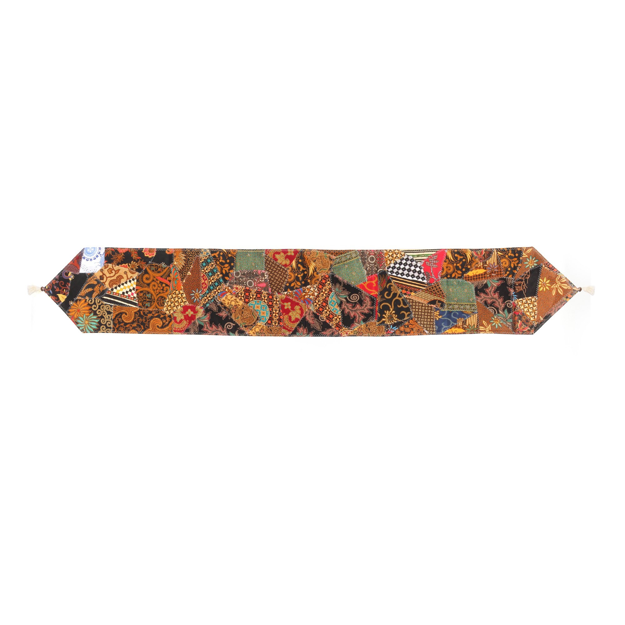 Patchwork Tischläufer, multicolor, L 200 cm, B 35 cm von fischer's lagerhaus