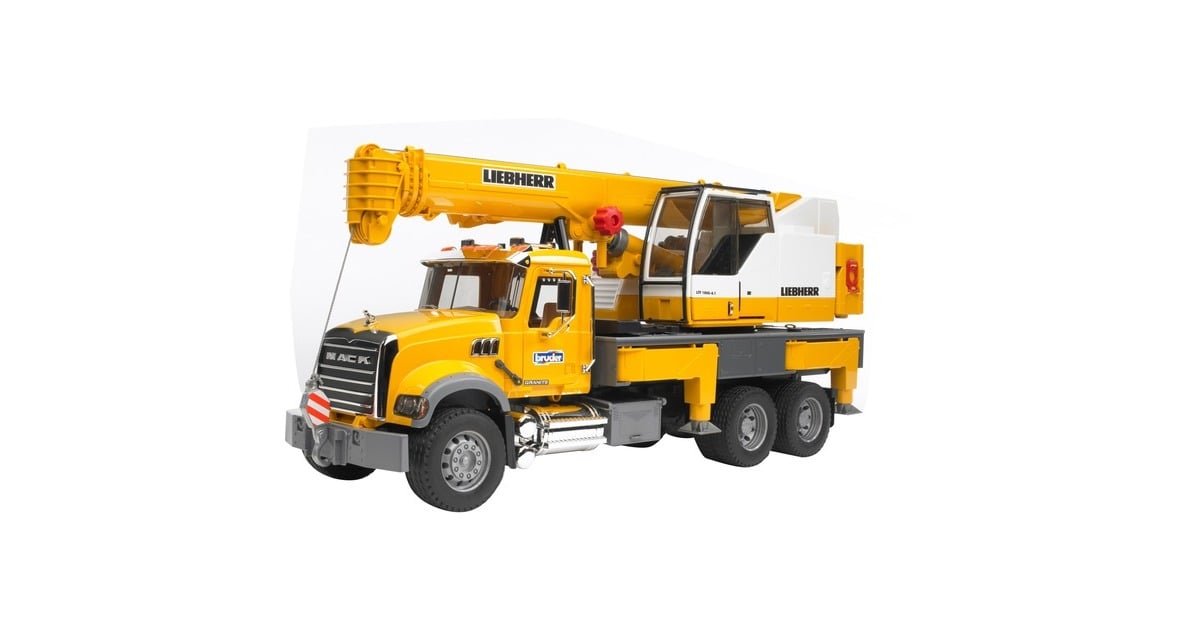 bruderMACK Granite Liebherr Kraanwagen Modelvoertuig  (02818)