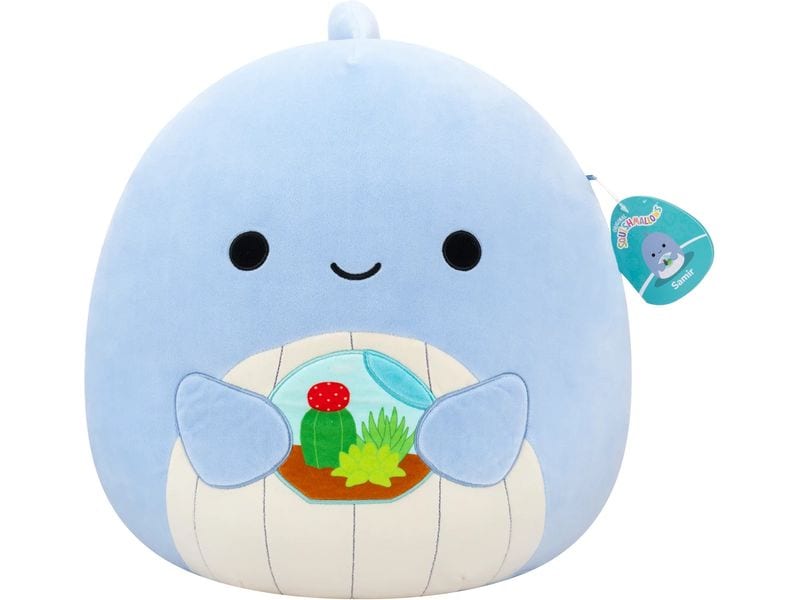Squishmallows Plüsch Wal Samir, 40 cm Superweiches und kuscheliges Plüschtier