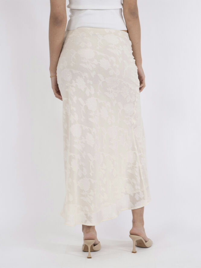 Neo Noir Vinza Burnout Skirt Off white
