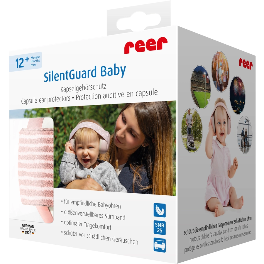 reer Kapselgehörschutz für Babys SilentGuard, rosa