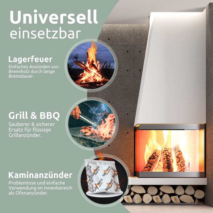 holz4home Aanmaakblokjes, Grill Aanmaakblokjes, Aanmaakblokjes, 100 Stuks
