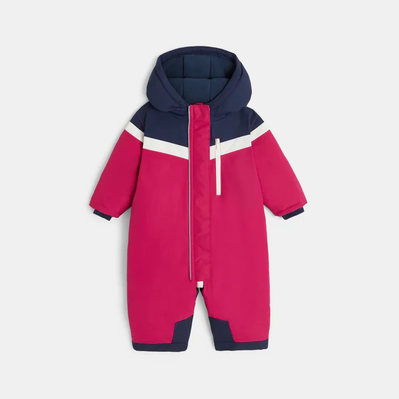Combinaison de ski rouge bébé mixte Rose
