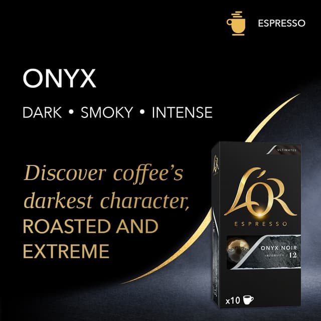L'OR Espresso 12 Onyx kaffekapsler (10-stk)