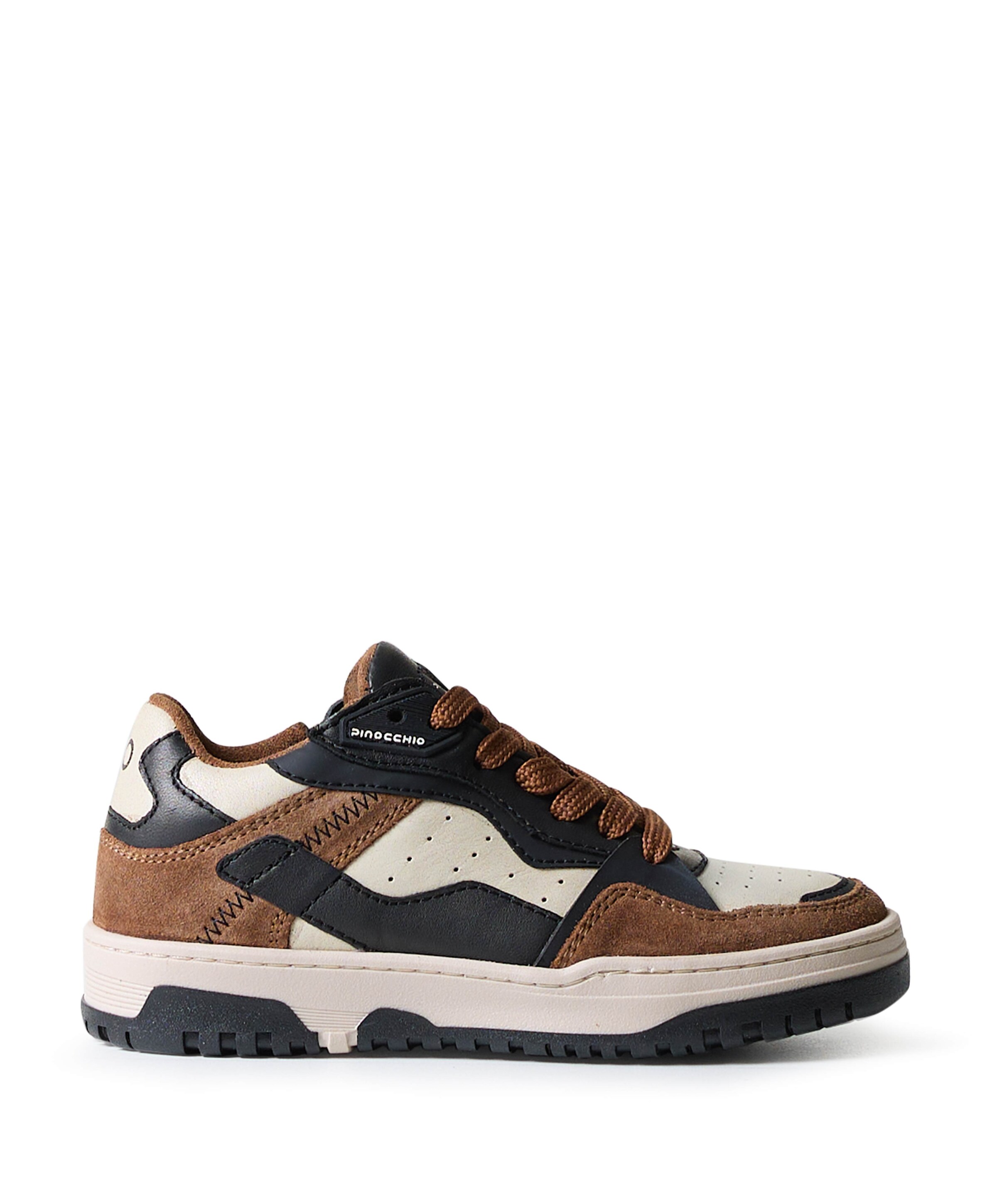 Pinocchio jongens sneakers bruin