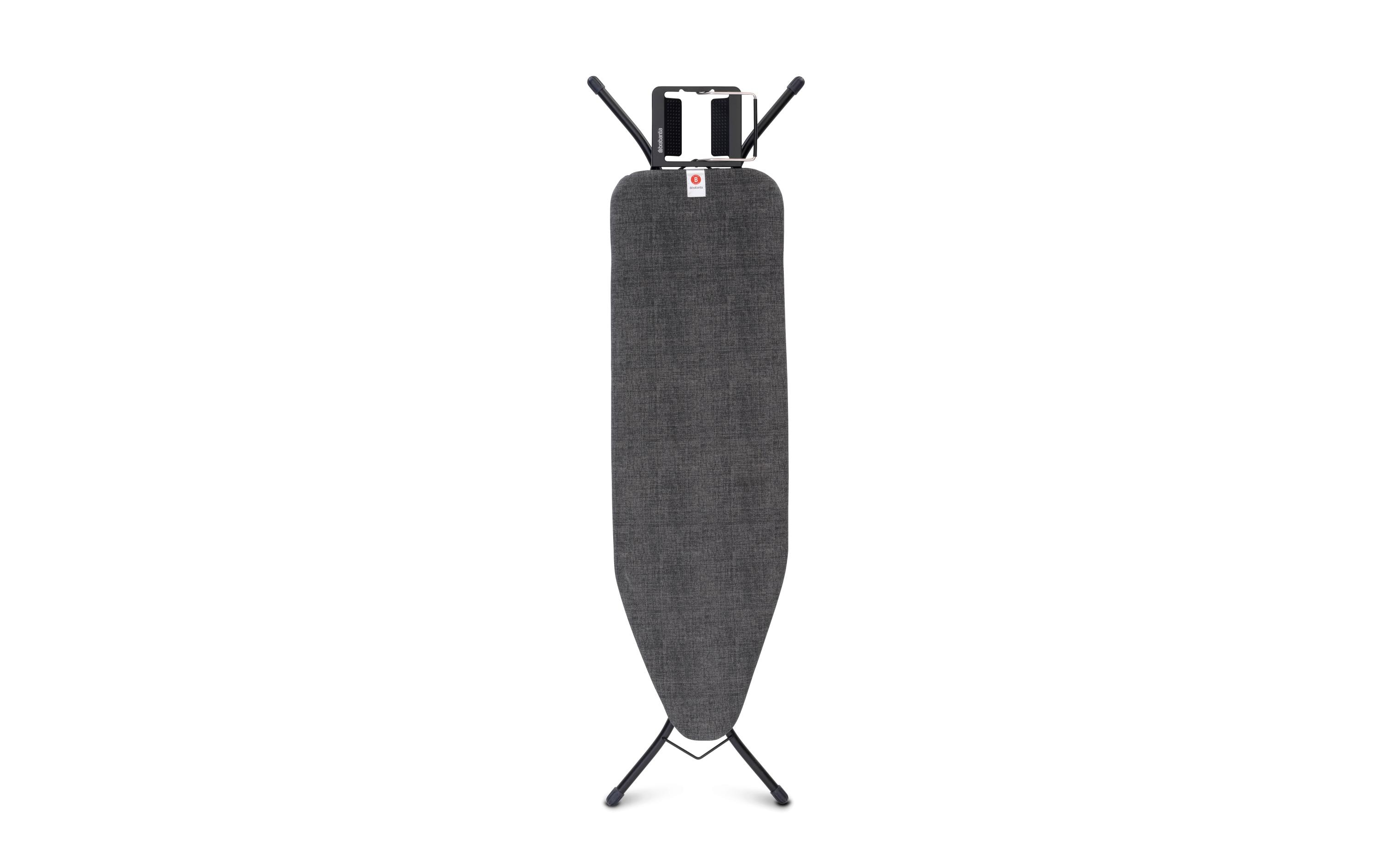 Bügeltisch mit Dampfbügeleisenablage Denim BlackBügelbrett B, 124 cm x 38 cm