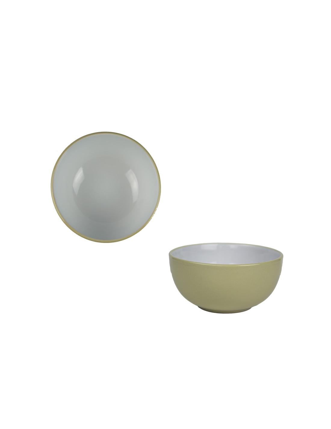 ASSIETTE CREUSE MALAGA BEIGE 16CM GRES