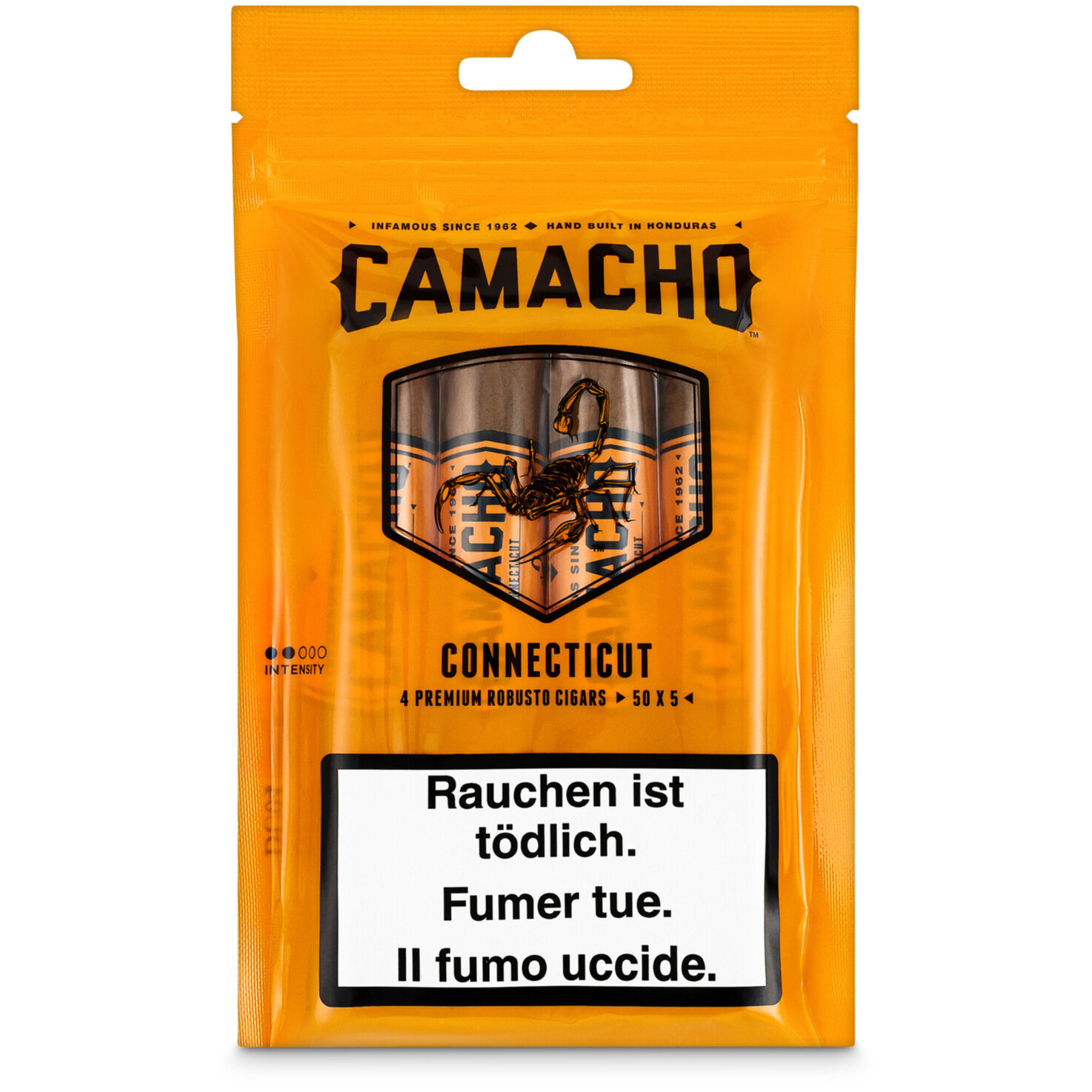 Camacho Connecticut Robusto Fresh-Pack 4