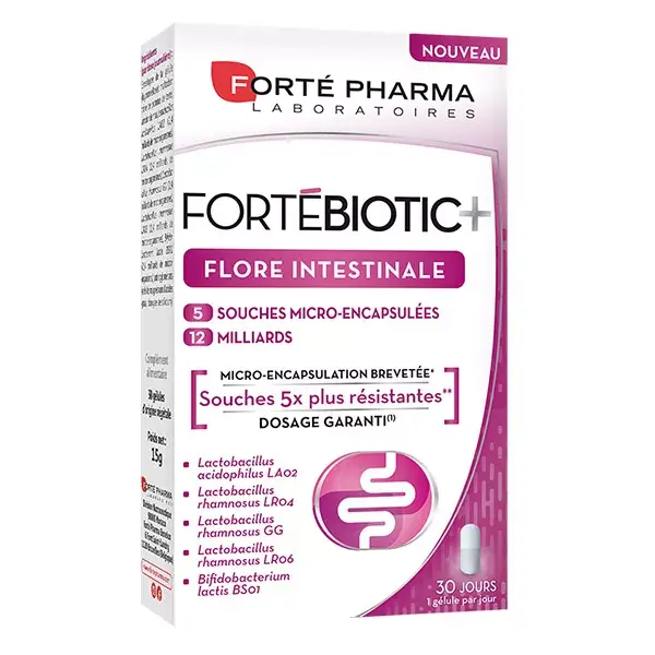 Forté Pharma Fortébiotic+ Flora Intestinal 30 cápsulas