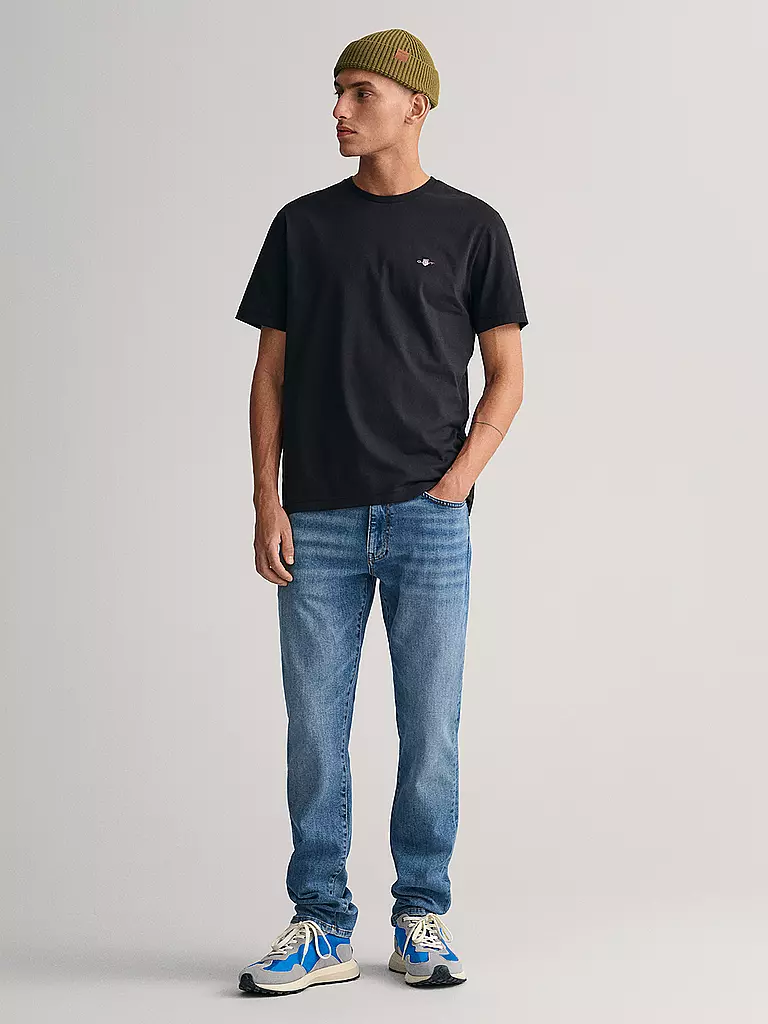 GANT T-Shirt Regular Fit schwarz