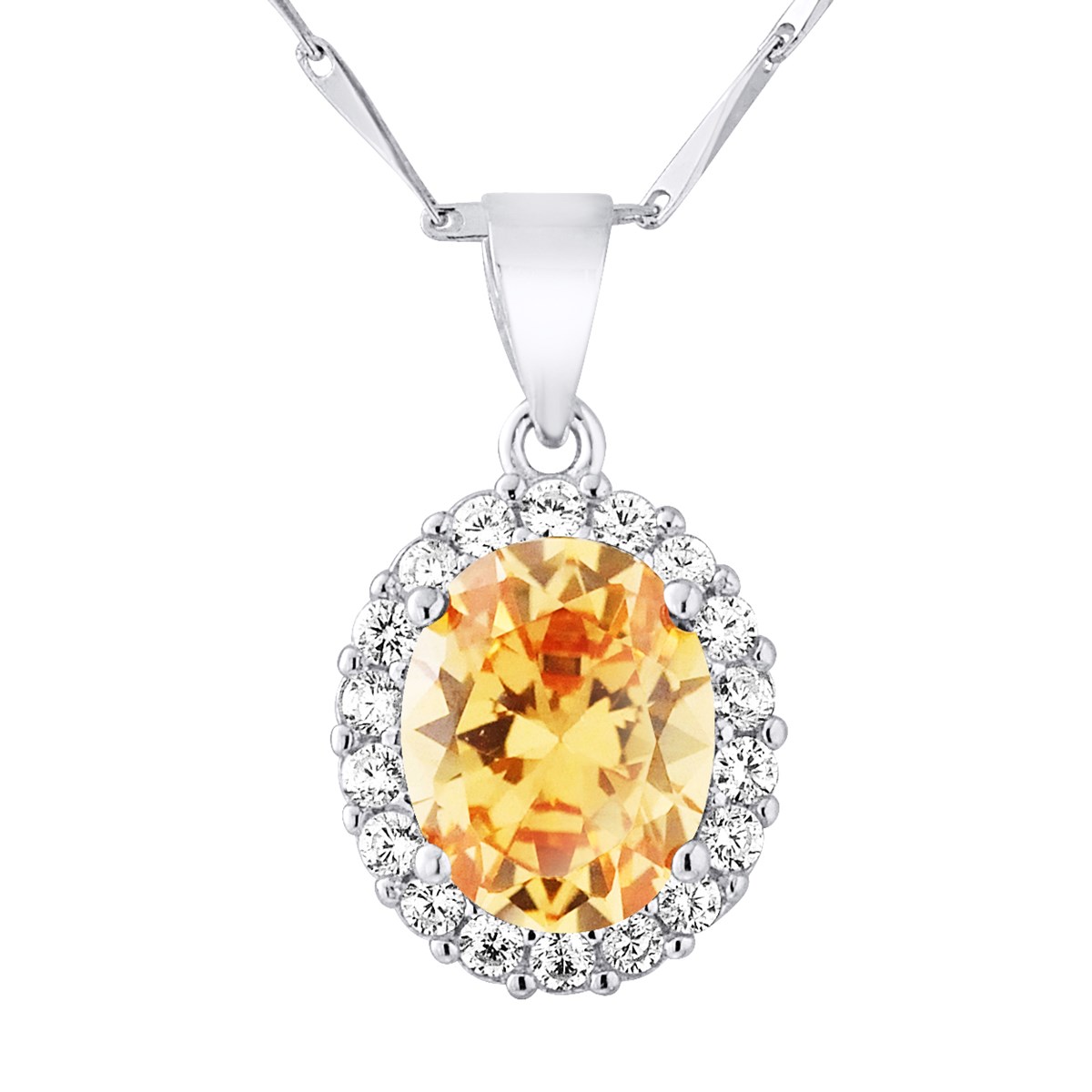 Collier PIERRE CRISTAL - Oxydes de zirconium - Argent 925