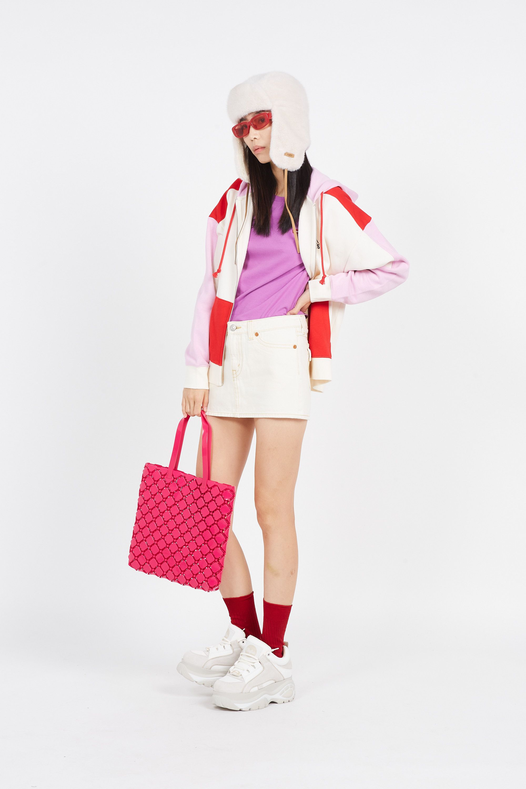 MELISSA Sac porté épaule Melissa Mogu Bag + 52 By Hikaru Matsumura Rose