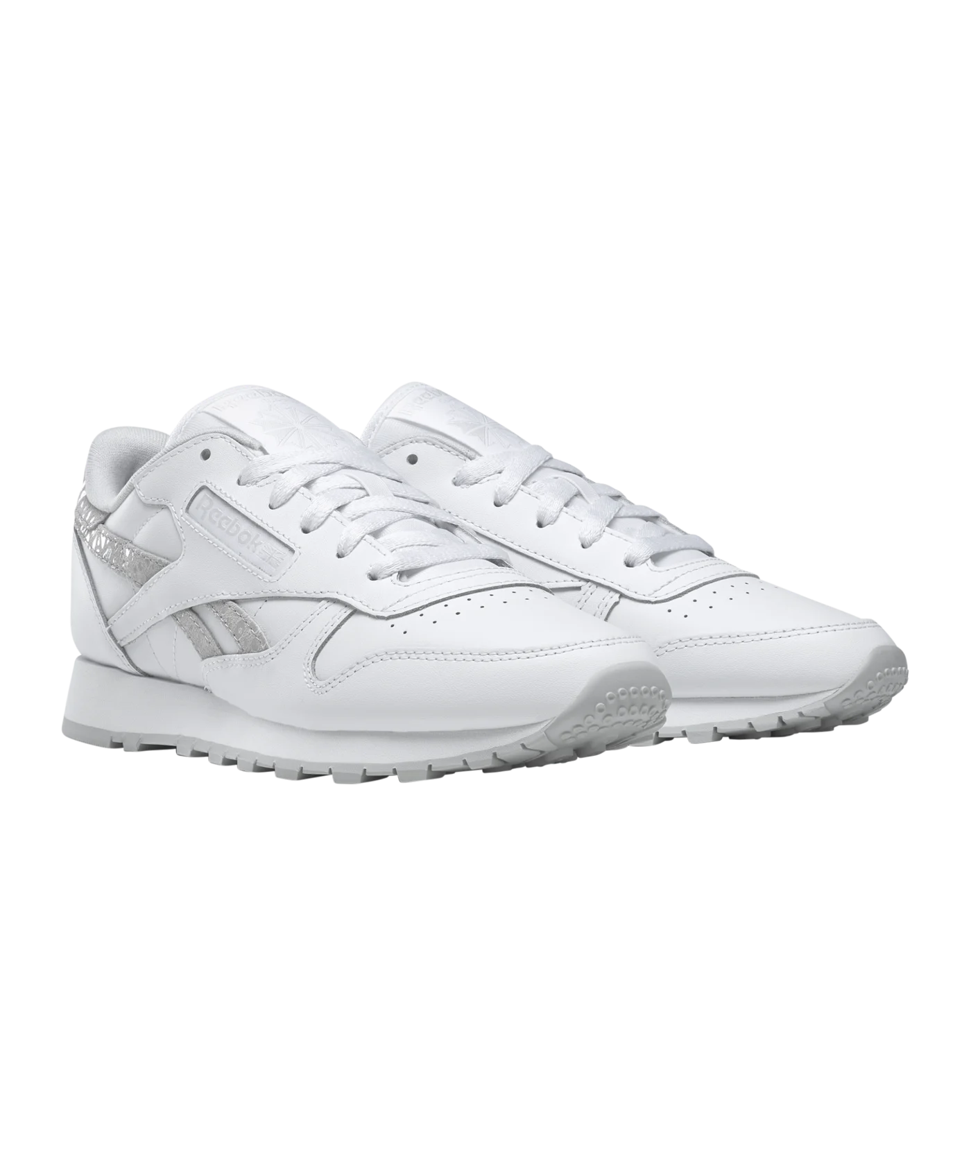 Reebok Classic Leather Damen Weiss Grau