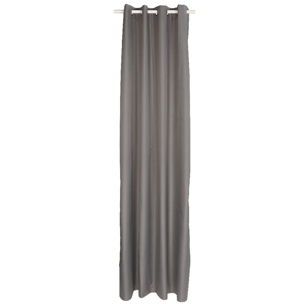 Rideau thermique à oeillets gris foncé 140x250 cm