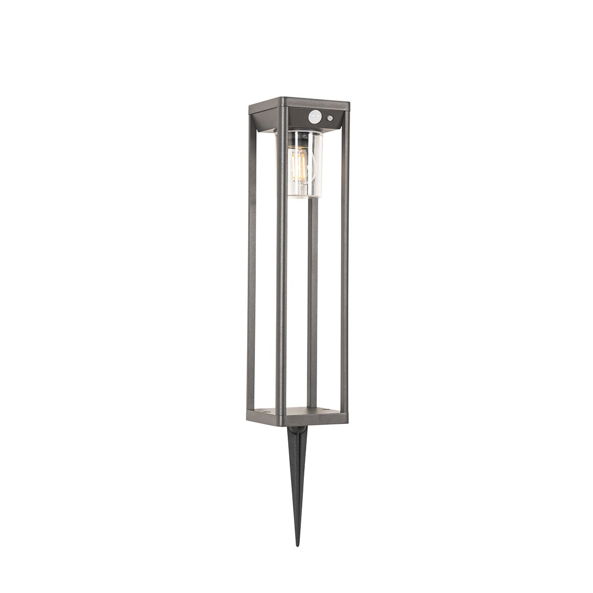 Staande buitenpaal donkergrijs 40 cm incl. LED en dimlicht op solar - Sonne