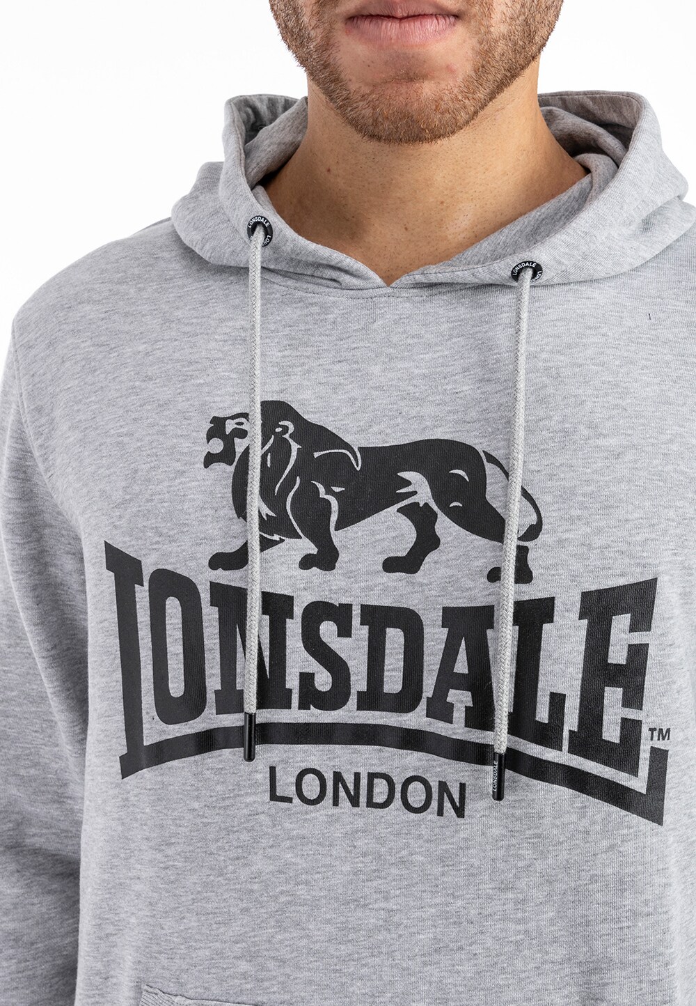 Lonsdale Herren Kapuzensweatshirt normale Passform SCOUSBURGH