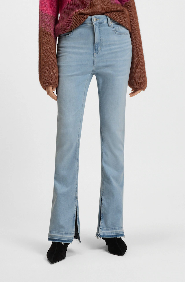 BOSS ORANGE Bootcut-Jeans »Rosa High Rise Bootcut Premium Damenmode« BOSS ORANGE DENIM,  knöchelfrei