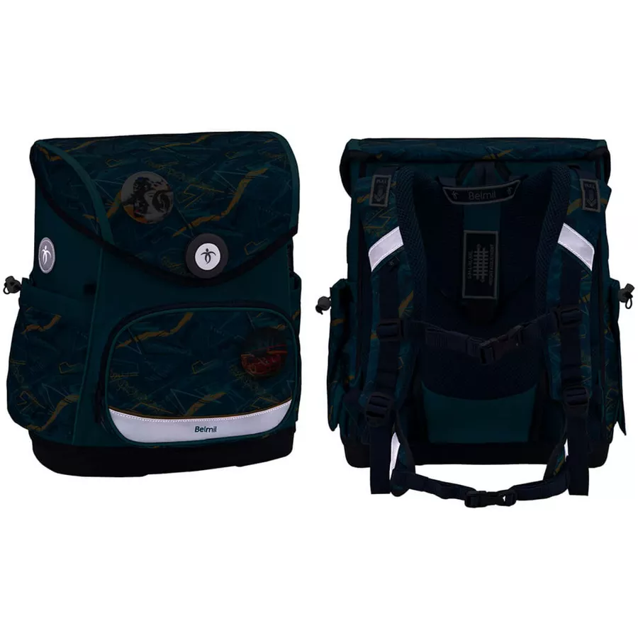 Belmil Schulranzen Premium Compact Plus Set 5-teilig Baltic
