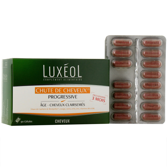 Luxéol - Complément alimentaire chute de cheveux progressive