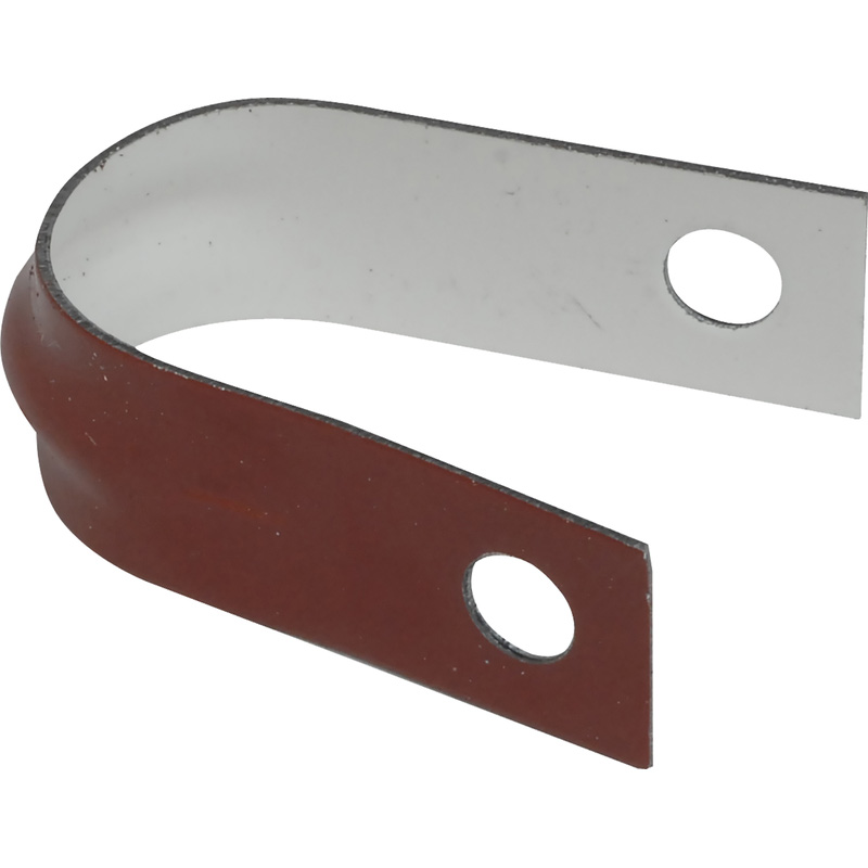 Zadel in U vorm rood gelakt 25mm
