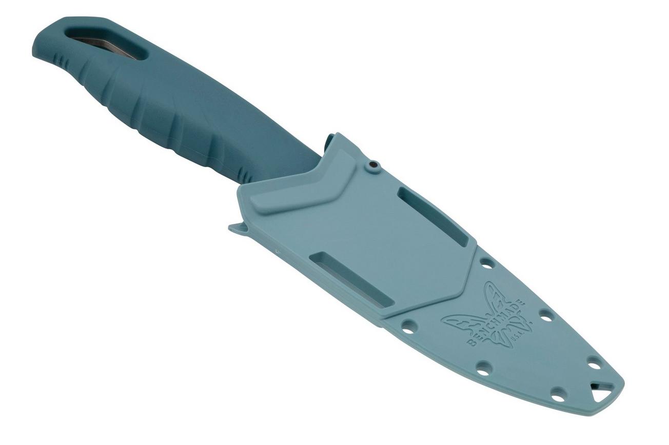 Benchmade Undercurrent 18040S CPM MagnaCut, Depth Blue Santoprene vaststaand mes