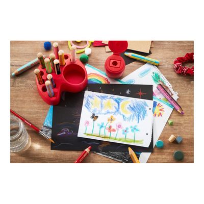 STABILO woody 3 in 1 - 15 crayons de couleur + taille-crayon